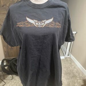 Vintage Dad USA Black Graphic Tee